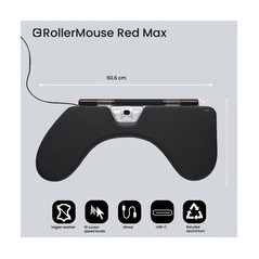 Contour RollerMouse Red Max - Ergonomic Central Input Device for Enhanced Comfort and Productivity
